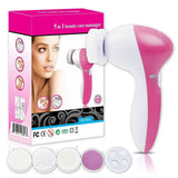 Technology product Portable massage device Electric face cleaning brush Face brush wash 5 in 1 beauty care massager